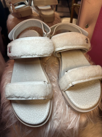 Christian Louboutin Shearling Sandals